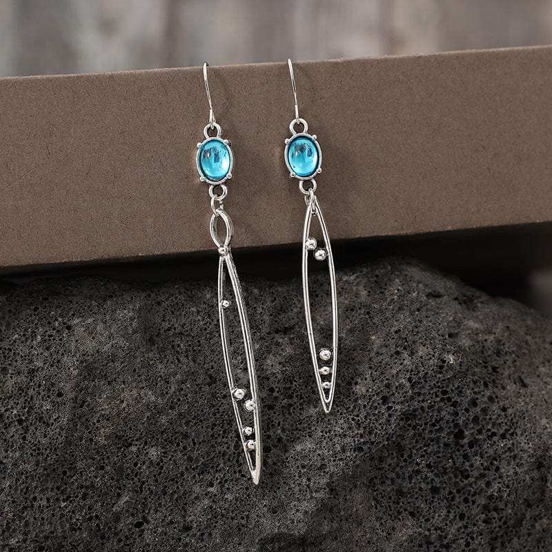 Alloy Rhinestone Asymmetric Earrings - Trendsi - Flyclothing LLC