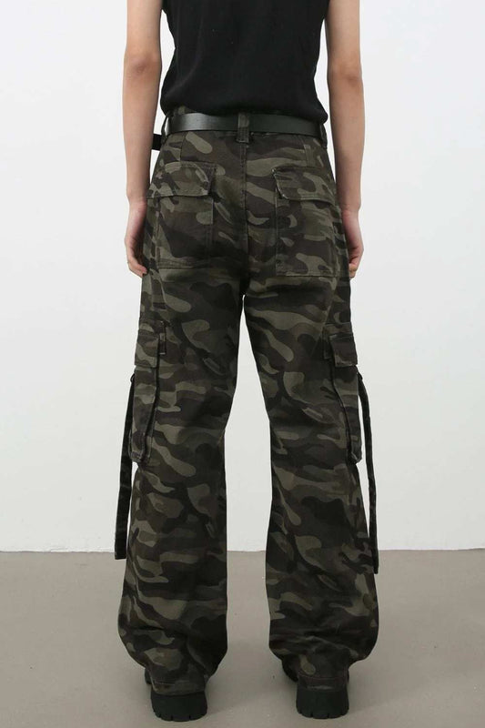 Men's Camouflage Cargo Jeans - Trendsi - Flyclothing LLC