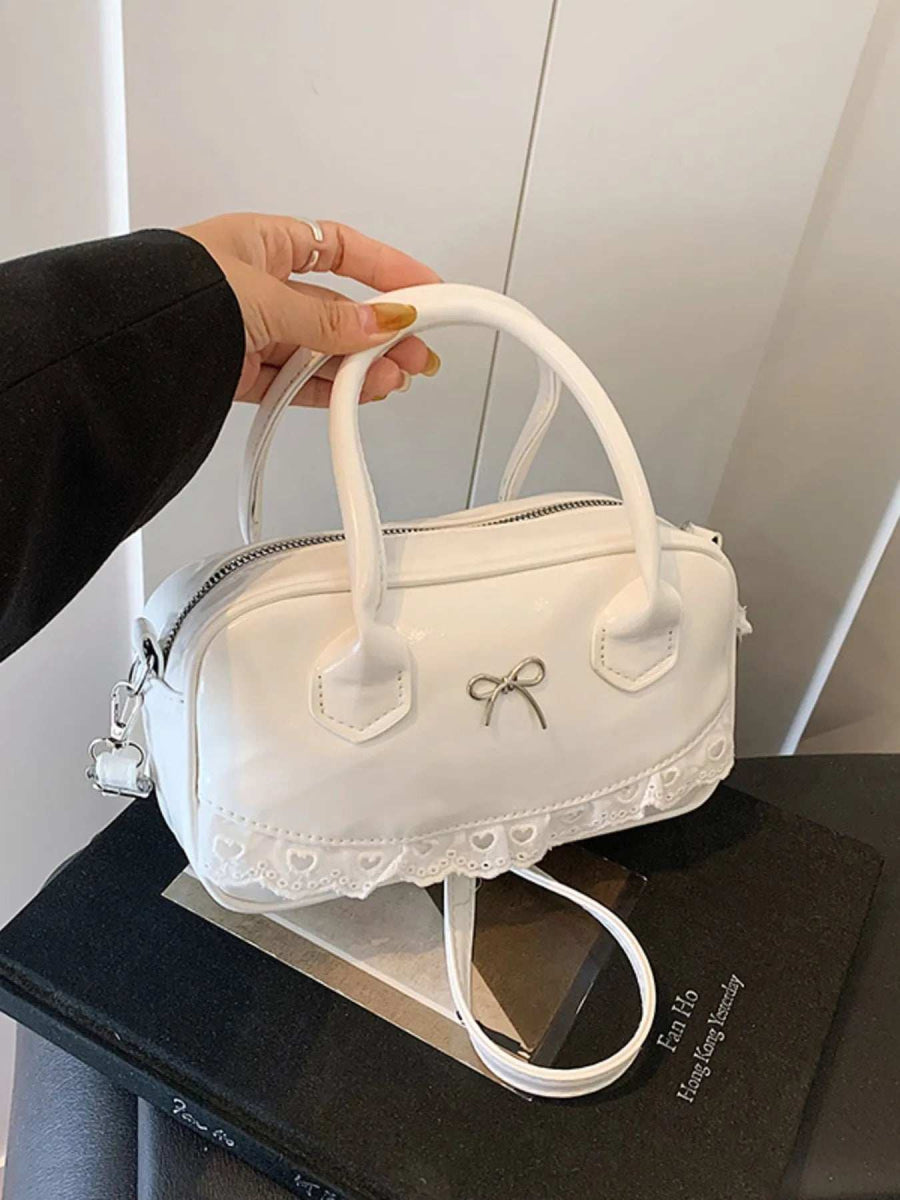 Lace Detail Bow Crossbody Bag - Trendsi - Flyclothing LLC
