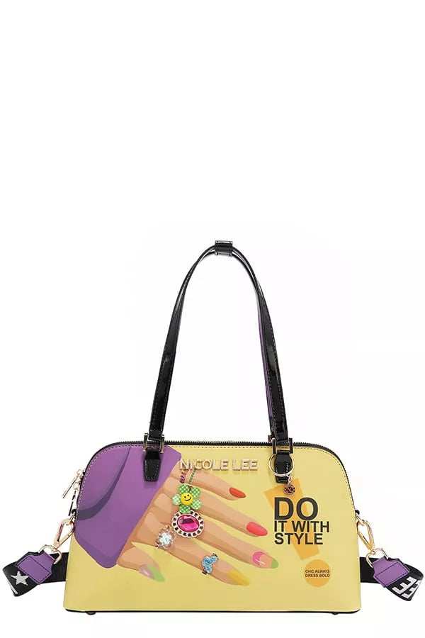 Nicole Lee USA Nail Polish Dome Shoulder Bag - Trendsi - Flyclothing LLC
