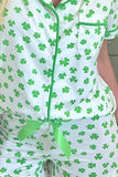 Lucky Clover Shirt and Shorts Lounge Set - Trendsi - Flyclothing LLC