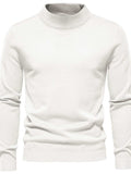 Men's Mock Neck Long Sleeve Sweater - Trendsi - Flyclothing LLC