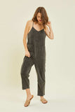 HEYSON Full Size Mineral-Washed Oversized Jumpsuit with Pockets - Trendsi - Flyclothing LLC