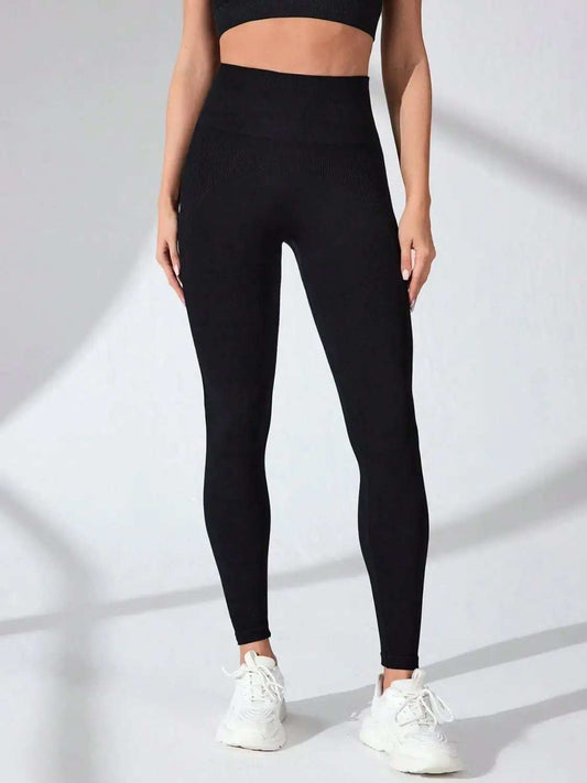 High Waist Active Leggings - Trendsi - Flyclothing LLC