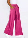 Tied Wide Leg Pants with Pockets - Trendsi - Flyclothing LLC