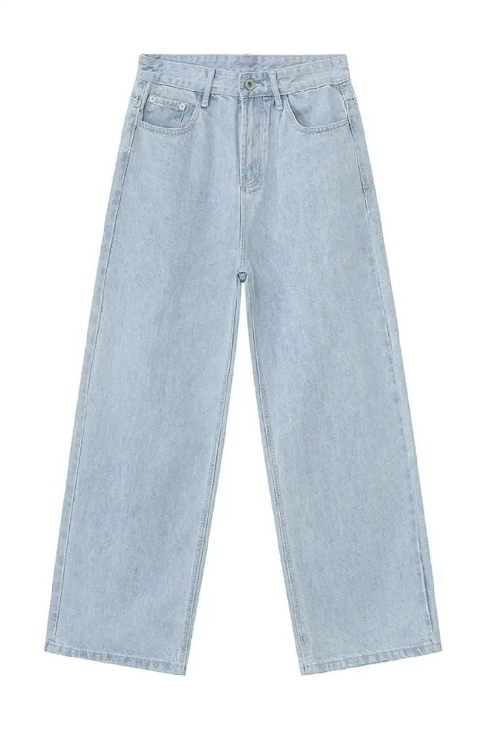 Wide Leg Jeans with Pockets - Trendsi - Flyclothing LLC
