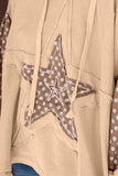 Drawstring Star Long Sleeve Hoodie - Trendsi - Flyclothing LLC