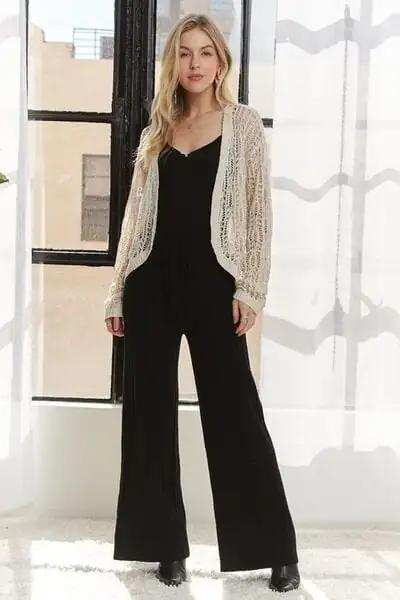 ADORA Tied Wide Leg Knit Pants - Trendsi - Flyclothing LLC