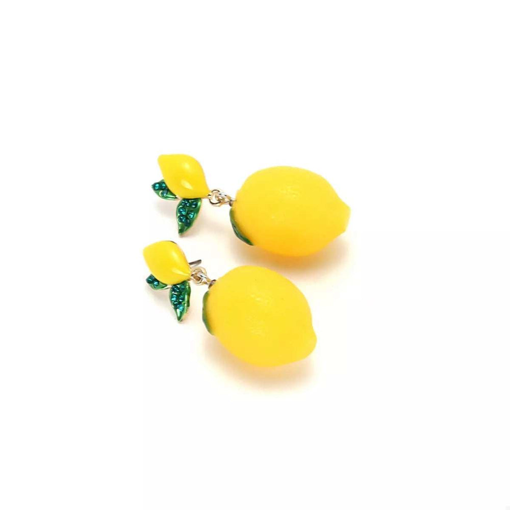 Lemon Fruit Drop Earrings - Trendsi - Flyclothing LLC