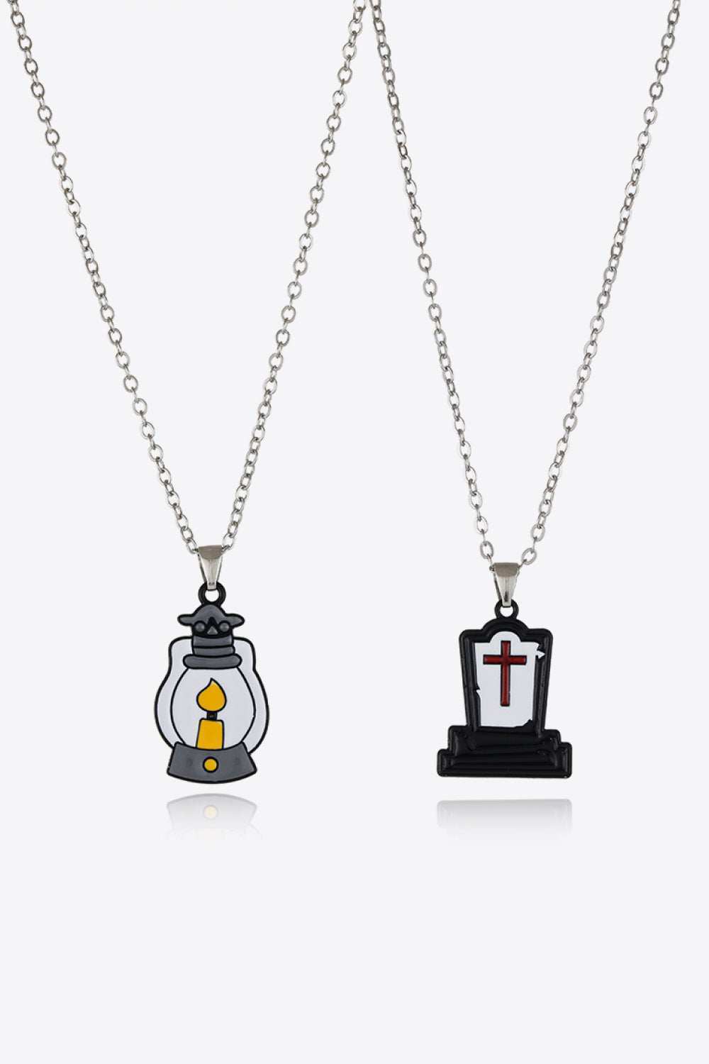 Two-Piece Halloween Theme Necklace Set - Trendsi - Flyclothing LLC
