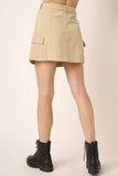 Mittoshop Cargo Mini Skirt with Side Pockets - Trendsi - Flyclothing LLC