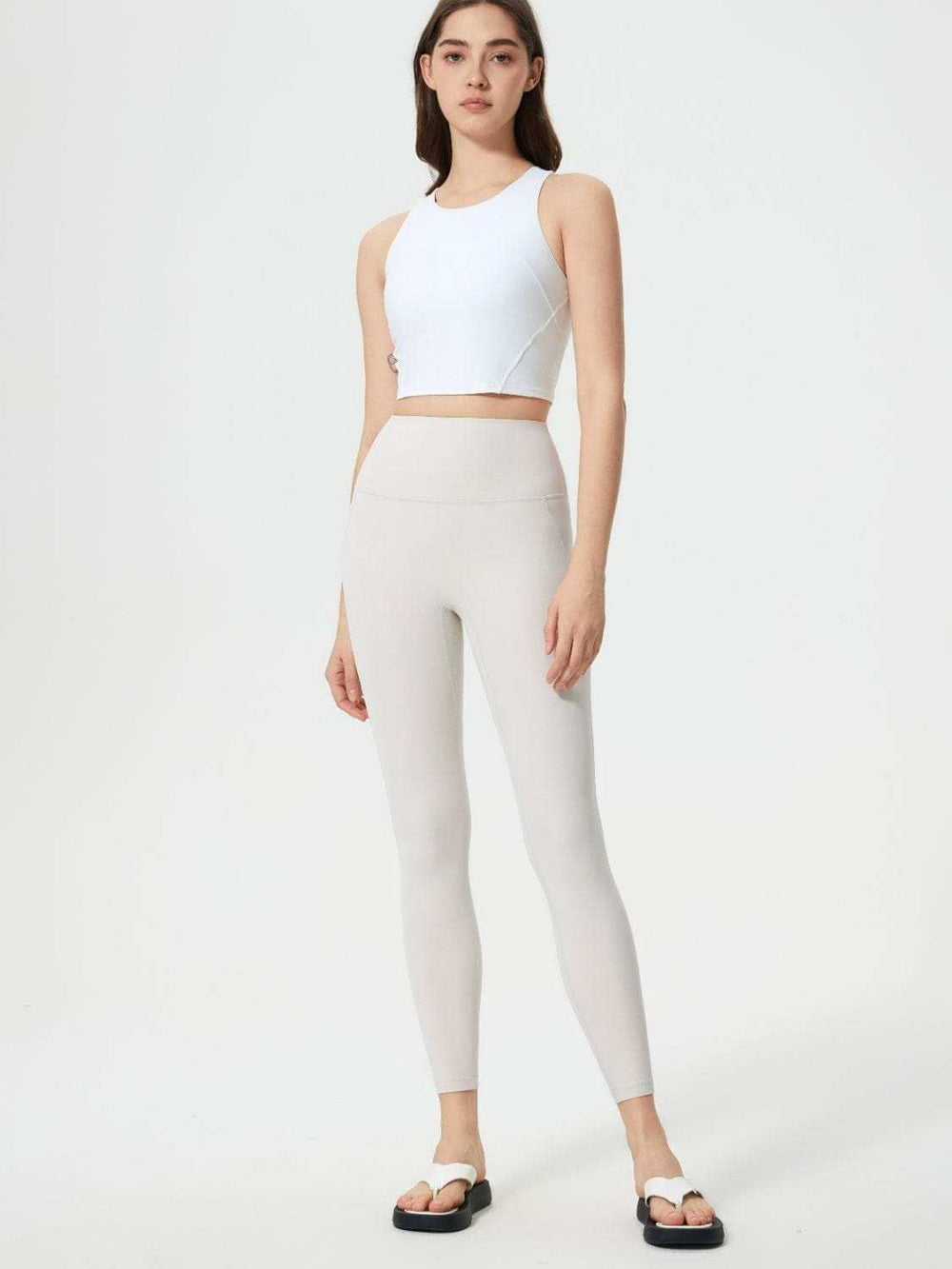 Millennia Wide Waistband Active Leggings - Trendsi - Flyclothing LLC