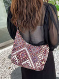 Geometric Adjustable Strap Crossbody Bag - Trendsi - Flyclothing LLC