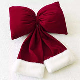 Christmas Velvet Bow Hanging Ornament - Trendsi - Flyclothing LLC
