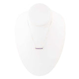 Dainty Amethyst Bar Necklace - Barse Jewelry - Flyclothing LLC