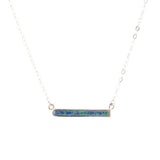 Dainty Azurite Bar Necklace - Barse Jewelry - Flyclothing LLC