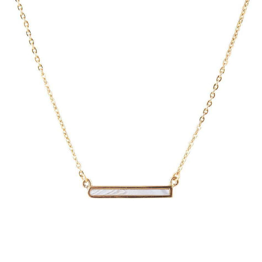 Dainty Botswana Agate Bar Necklace - Barse Jewelry - Flyclothing LLC