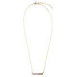 Dainty Botswana Agate Bar Necklace - Barse Jewelry - Flyclothing LLC