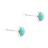 Dainty Dot Turquoise and Silver Earrings - Barse Jewelry - Flyclothing LLC