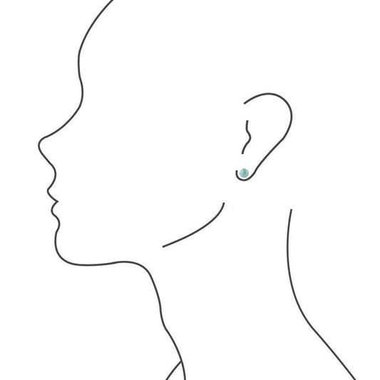 Dainty Dot Turquoise and Silver Earrings - Barse Jewelry - Flyclothing LLC