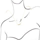 Dainty Green Aventurine Bar Necklace - Barse Jewelry - Flyclothing LLC