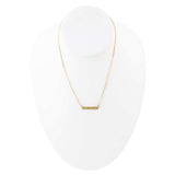 Dainty Green Aventurine Bar Necklace - Barse Jewelry - Flyclothing LLC