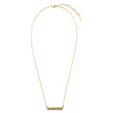 Dainty Green Aventurine Bar Necklace - Barse Jewelry - Flyclothing LLC