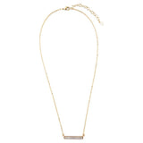 Dainty Mother of Pearl Bar Necklace - Barse Jewelry - Flyclothing LLC