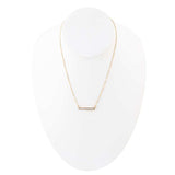 Dainty Mother of Pearl Bar Necklace - Barse Jewelry - Flyclothing LLC