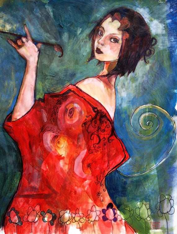 Black Market Art Company Dame Fortuna Print - Black Market Art Company - Flyclothing LLC