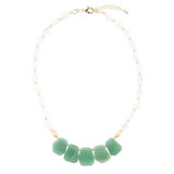 Dani Aventurine and Pearl Necklace - Barse Jewelry - Flyclothing LLC