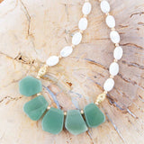 Dani Aventurine and Pearl Necklace - Barse Jewelry - Flyclothing LLC