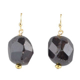 Dark Purple Garnet Drop Earring - Barse Jewelry - Flyclothing LLC