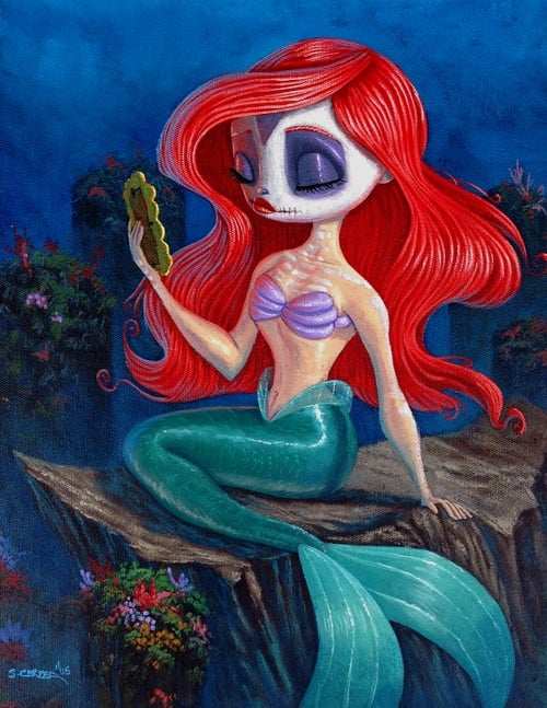 Black Market Art Company Day of the Dead Ariel Print - Black Market Art Company - Flyclothing LLC