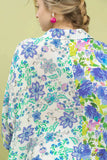 Umgee Mixed Floral Oversized Button Down Shirt - Trendsi - Flyclothing LLC