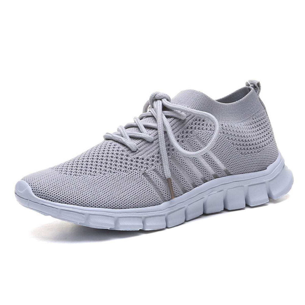 Breathable Mesh Round Toe Lace Up Athletic - Trendsi - Flyclothing LLC