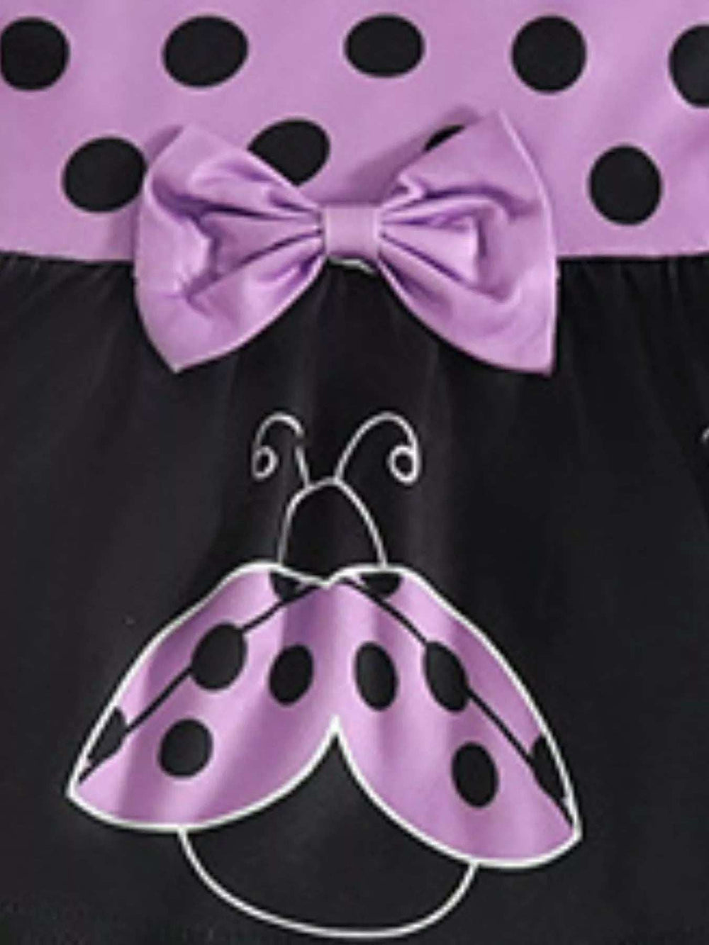 Children's Ladybug Print Ruffle Trim Top and Pants Set - Trendsi - Flyclothing LLC