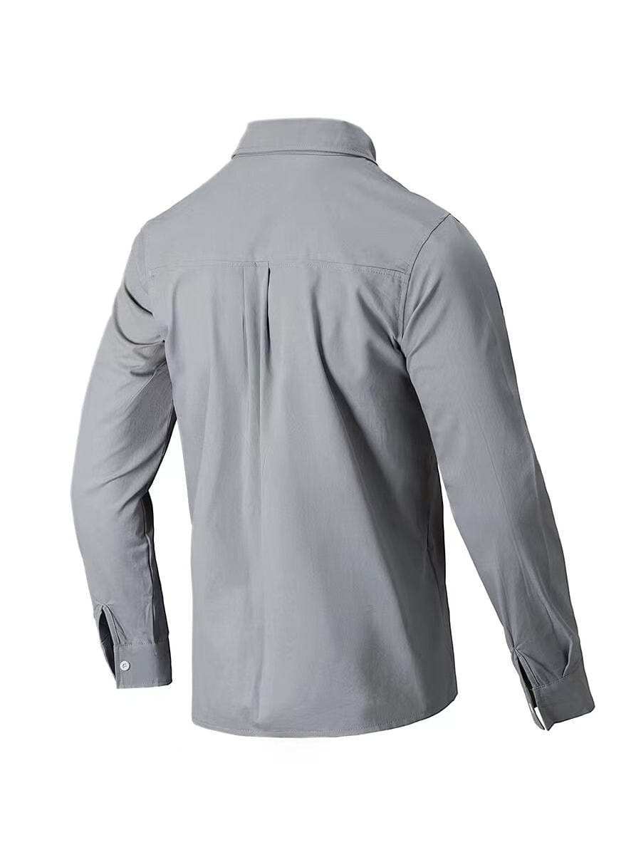 Men's Full Size Collared Neck Button Down Shirt Plus Size - Trendsi - Flyclothing LLC