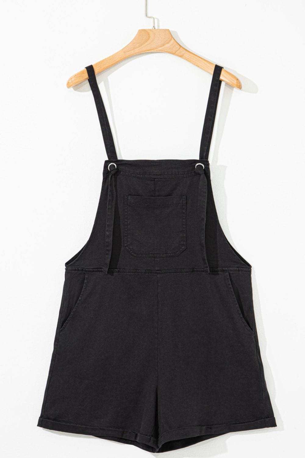 Square Neck Denim Overalls with Pockets - Trendsi - Flyclothing LLC
