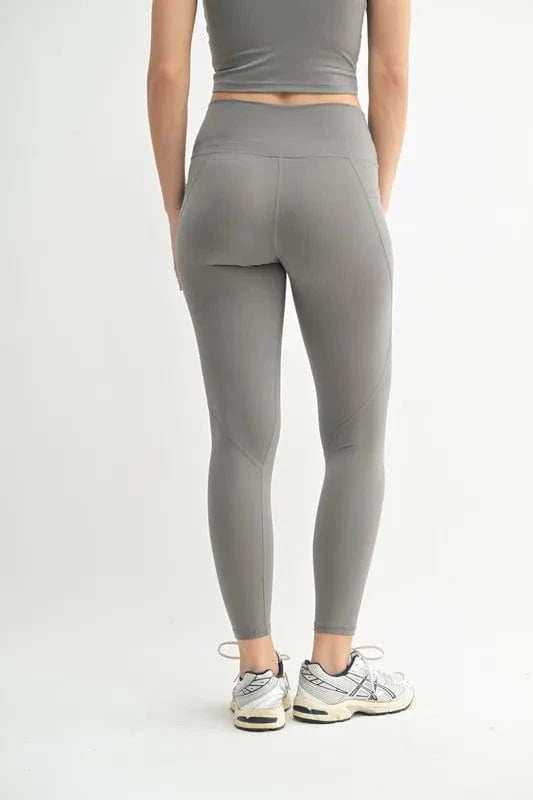 MONO B Venice Cloud Light Sculpt High-Waisted Leggings - Trendsi - Flyclothing LLC
