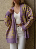 Button Up Long Sleeve Cardigan - Trendsi - Flyclothing LLC