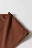 Round Neck Slim Cap Sleeve Top - Trendsi - Flyclothing LLC