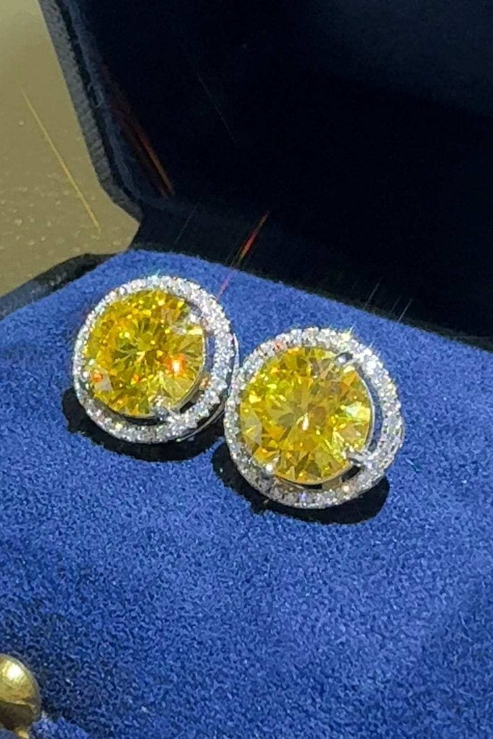 4 Carat Moissanite 925 Sterling Silver Earrings - Trendsi - Flyclothing LLC