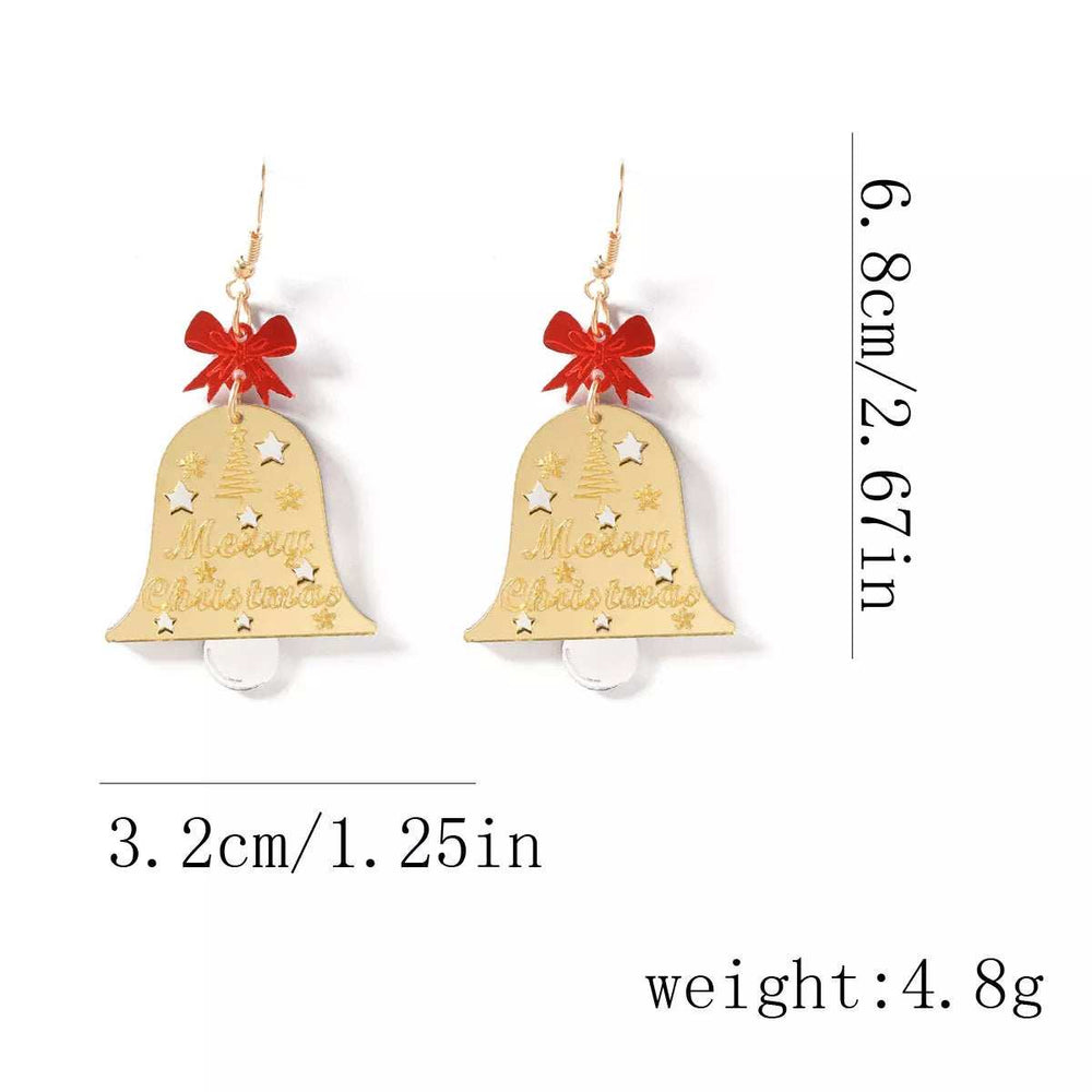 Christmas Bell Dangle Earrings - Trendsi - Flyclothing LLC