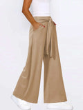Tied Wide Leg Pants with Pockets - Trendsi - Flyclothing LLC