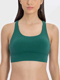 Crisscross Scoop Neck Active Tank - Trendsi - Flyclothing LLC