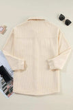 Pocketed Button Up Dropped Shoulder Shacket - Trendsi - Flyclothing LLC