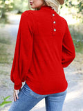 Full Size Mock Neck Long Sleeve T-Shirt - Trendsi - Flyclothing LLC