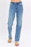 Judy Blue Full Size High Waist Straight Jeans - Trendsi - Flyclothing LLC