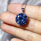 10 Carat Moissanite 925 Sterling Silver Ring and Necklace Set - Trendsi - Flyclothing LLC